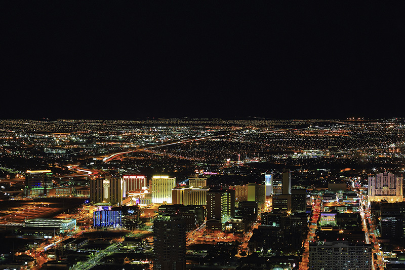Las Vegas skyline at night