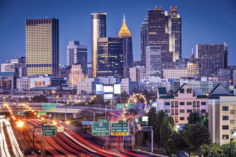 Atlanta, Georgie skyline