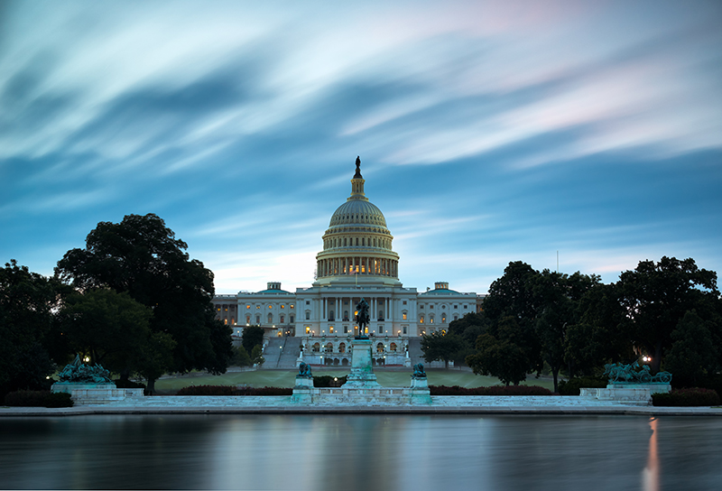 U.S. Capitol at sunrise in Washington, D.C.