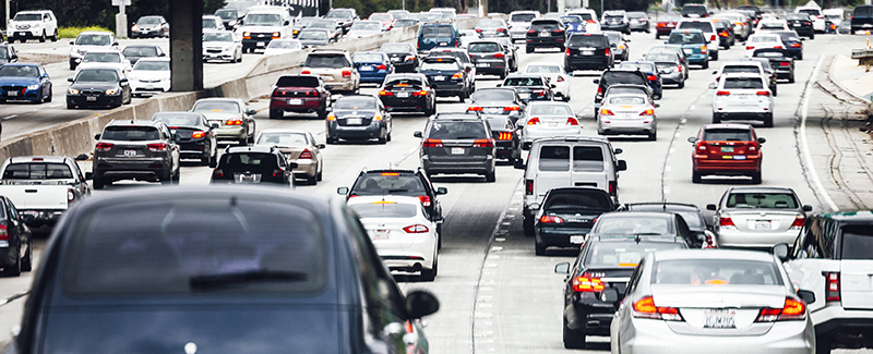 Highway traffic in Los Angeles