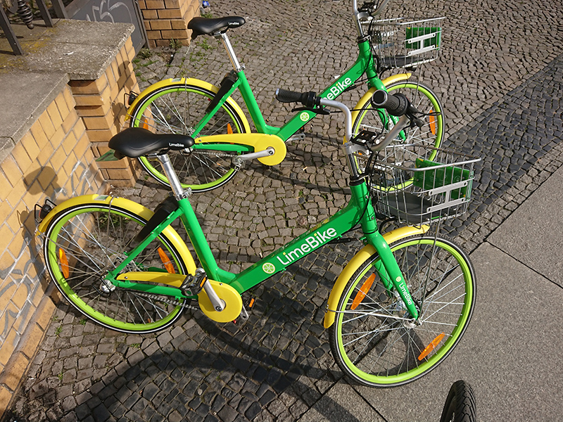 LimeBike is a bicycle-sharing company based in California operating dockless bicycle-sharing systems using a mobile app for reservations