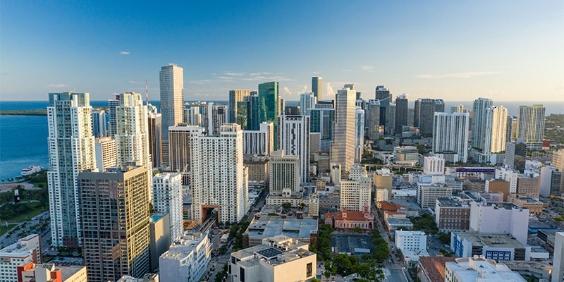 Miami, Florida downtown business district