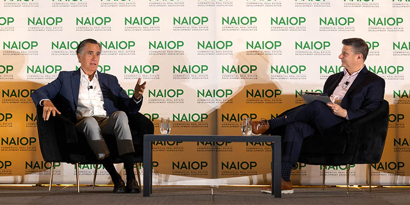 Senator Mitt Romney and NAIOP President and CEO Marc Selvitelli